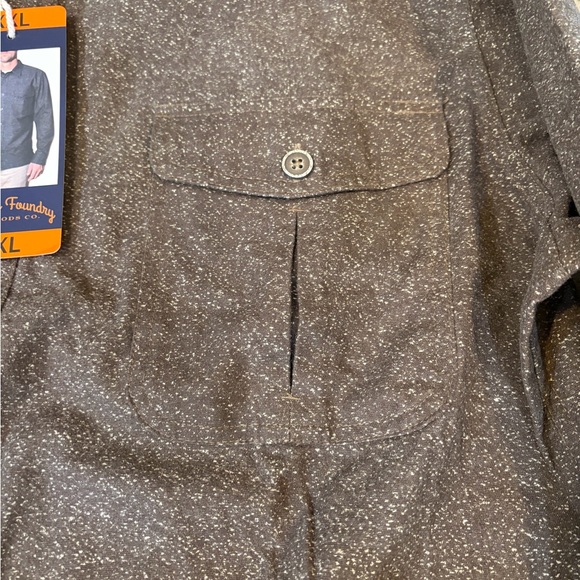 Men's Classic Brown Shirt Jacket - Picture 3 of 7